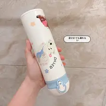 かわいいデザインの子供用保温カップ【ストロー付き・ギフトに最適】
