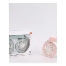 USB充電式着用型ミニ扇風機【ハンズフリー・ポータブル・調整可能・クールダウンアイテム】