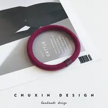 韓国風 シンプルなヘアゴム【ショートスタイル・超弾力・馬尾用】