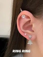 悪魔のスパイクチタン合金ピアス【華やか・高級感・耳輪】