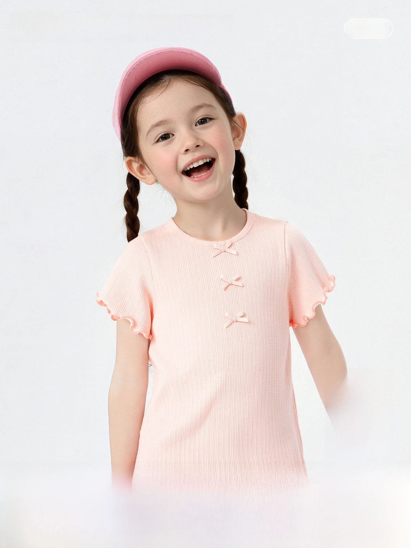女の子用子供半袖Tシャツ：夏  期日常着用のカジュアルデザインと通気性の実証