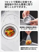 使い捨てキッチン用シンクフィルター【水切りネット・残り物濾し・排水口用】