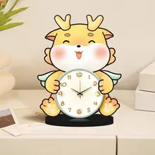 カートゥーンデザインのデスククロック【静音・インテリア飾り・リビング用】