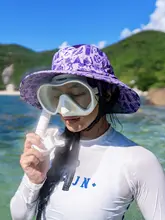 夏用ビーチハット【大きなつば・日焼け防止・速乾・通気性・防風】