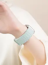 Apple Watch バンド マグネット式 シリコン パステルミント スポーツ 夏用 メンズ レディース Series 10 9 8 7 3 SE Ultra 対応