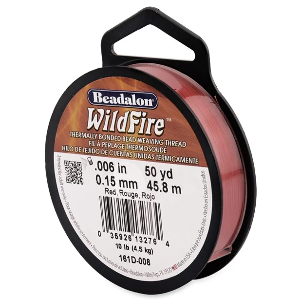 ビーズアクセサリーの材料としてのBeadalon WildFireファイバーラインの特性と実用性