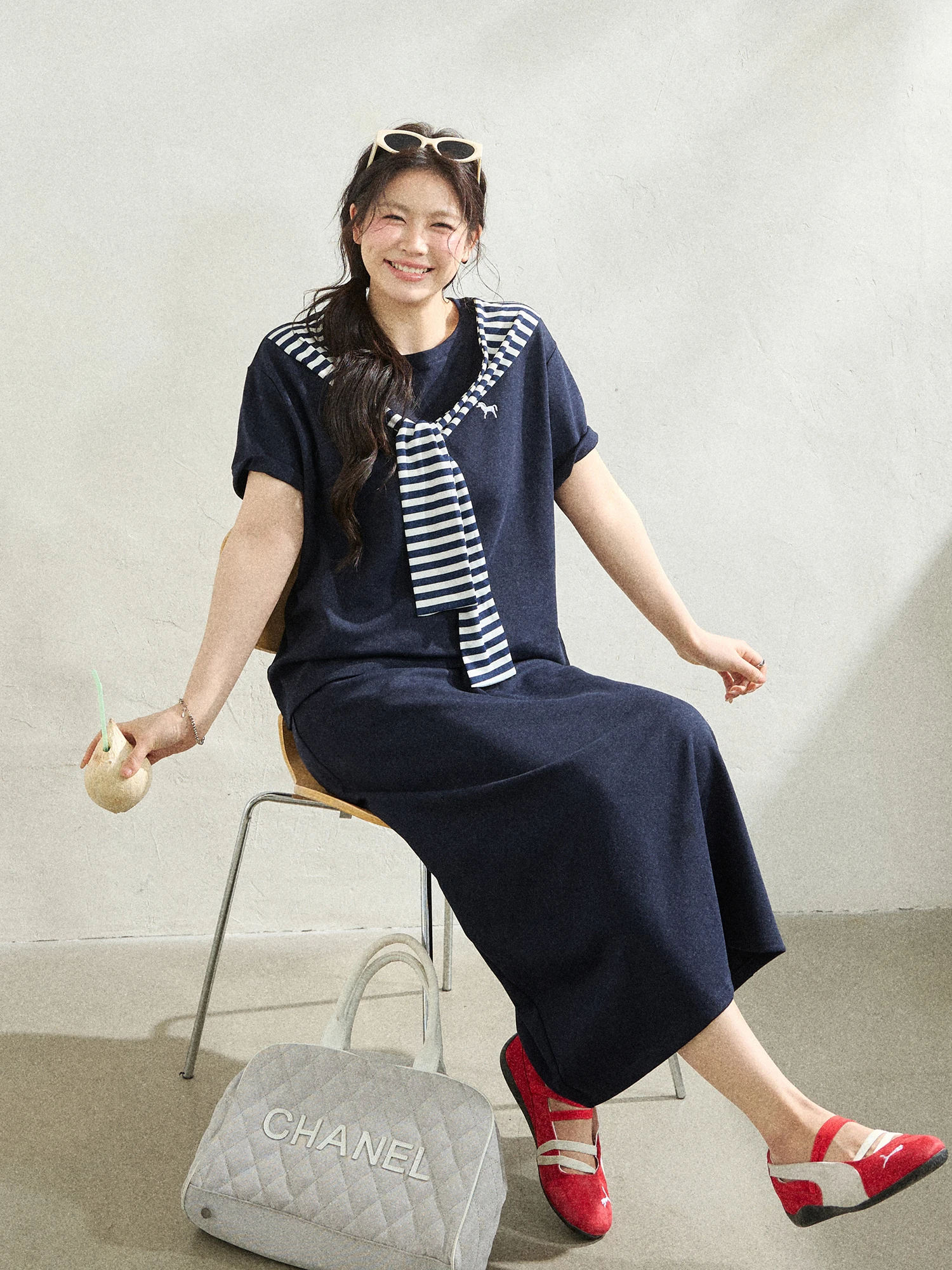 大きいサイズ レディース 夏用カジュアル セットアップ Tシャツとハイウエストスカートの選び方