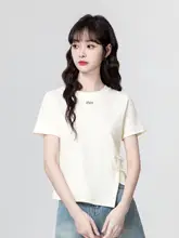 デザイン性の高い流行の半袖Tシャツ【ゆったりとしたシルエット・不規則デザイン】