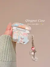 星柄の猫デザインのAirPods保護ケース【カジュアルスタイル・猫好き必見】