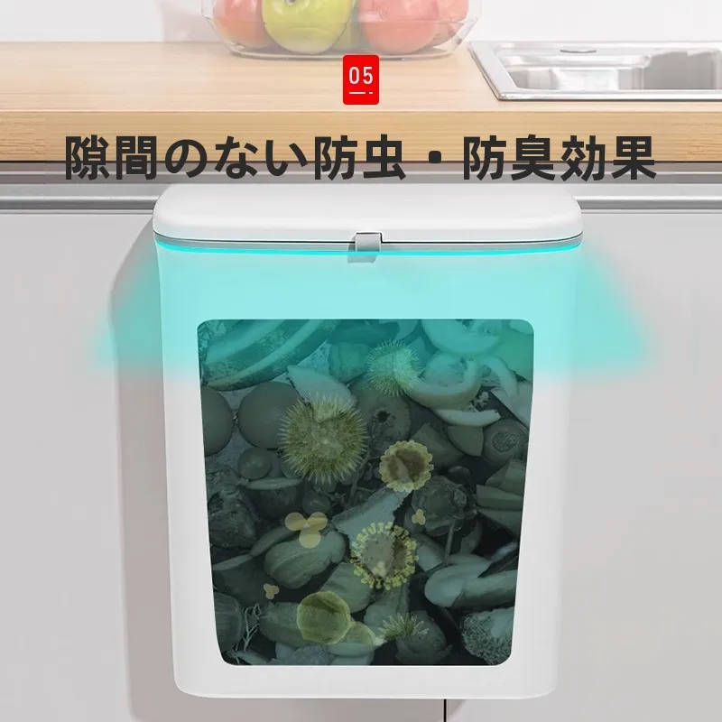 壁掛け式ゴミ箱：蓋付きで腰を曲げずに使える家庭用収納桶の使い方と特性
