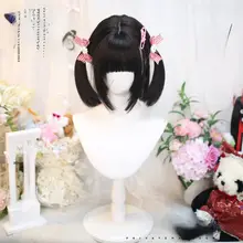 可愛い日系ロリータ風ウィッグ【前髪あり・内巻き・フルヘッド・自然な短髪】