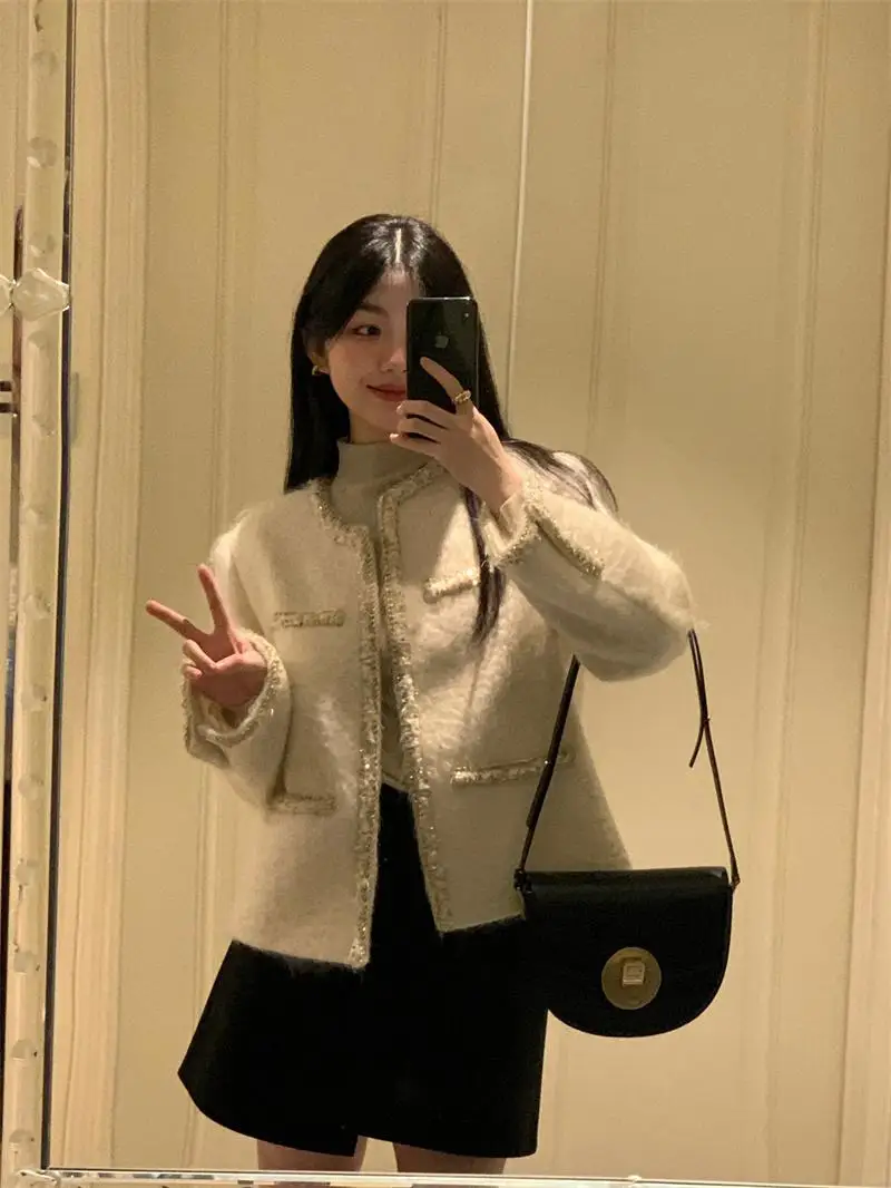厚手キルティングジャケット：小香風の女性向け高級感デザインを実現