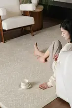 洗える二重構造のラグ【ブラウン・フレンチスタイル・リビング・寝室用】