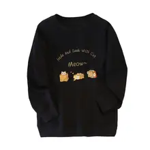 春秋用の大きいサイズ レディースプリントクルーネックスウェットシャツ【極上の柔らかさ・ゆったりシルエット】