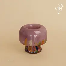 フレンチスタイルのカラフルガラス花瓶【高級感あるインテリア・テーブルデコレーション用】