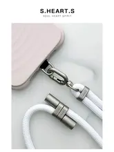 スマホストラップパッチ 薄型 ショルダーストラップ 斜め掛け 落下防止 フック付き スマホケース用 「SHEARTS」