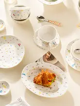 高級感ある陶器製ボウル＆プレートセット【インスタ風・おしゃれなデザイン】（セットアップ対応）