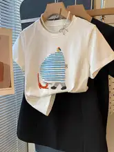 かわいいキャラクター柄のTシャツ【夏用・コットン100%・ゆったりフィット・女性用】