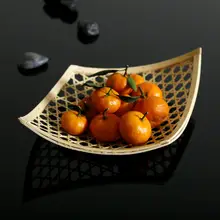 天然竹製 寿司用バスケット【レストラン向け・ディスプレイ用・お菓子盛り皿】