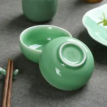 青磁製 小型酒水碗【中華風・陶器・醤油皿】