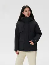 防水透湿のウィメンズ白鹅绒ジャケット【冬用・風防・耐磨仕様】