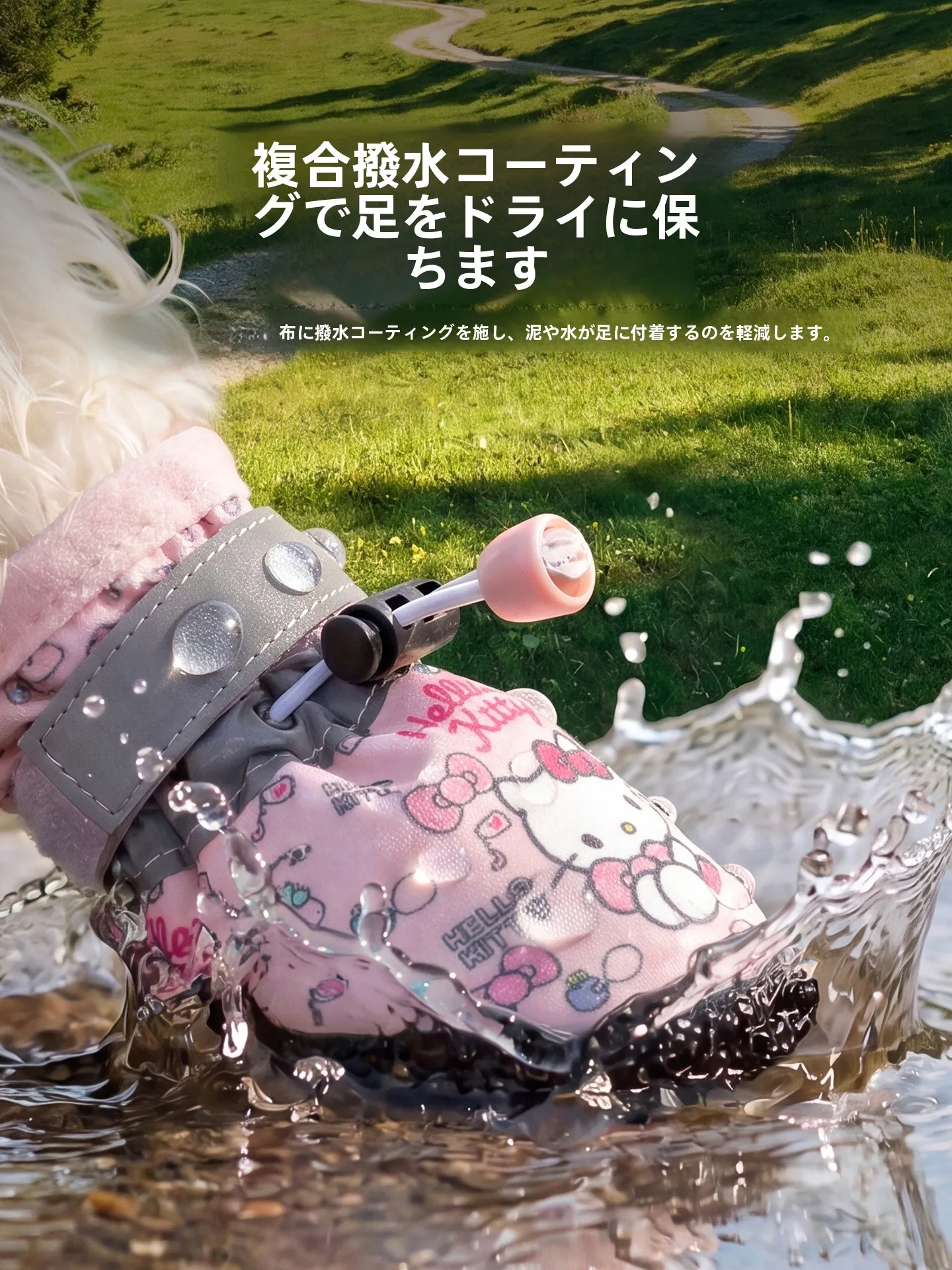 小型犬用防水透湿シューズ：散歩時の足元保護と快適性を実現
