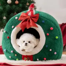 hipidog 冬用保温 犬小屋【脱着可能・閉鎖式・加毛・厚手】