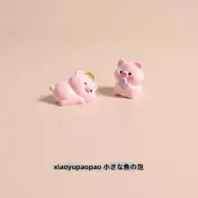 可愛いミニ豚デスクトップ置物【癒し系・オフィス用・装飾】