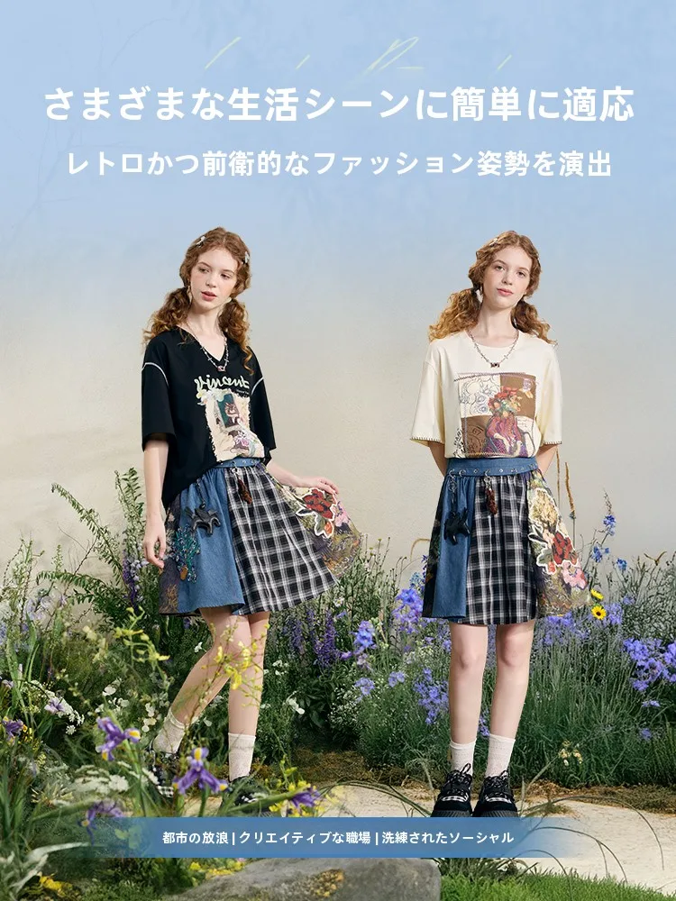 デニムフレアスカートはどう着るの？A字のプリーツデザインが日常を彩る3つの着こなしシーン