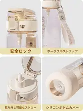 希楽 大容量トライタン製スポーツボトル【夏用・持ち運び便利・ストロー付き・防破損】