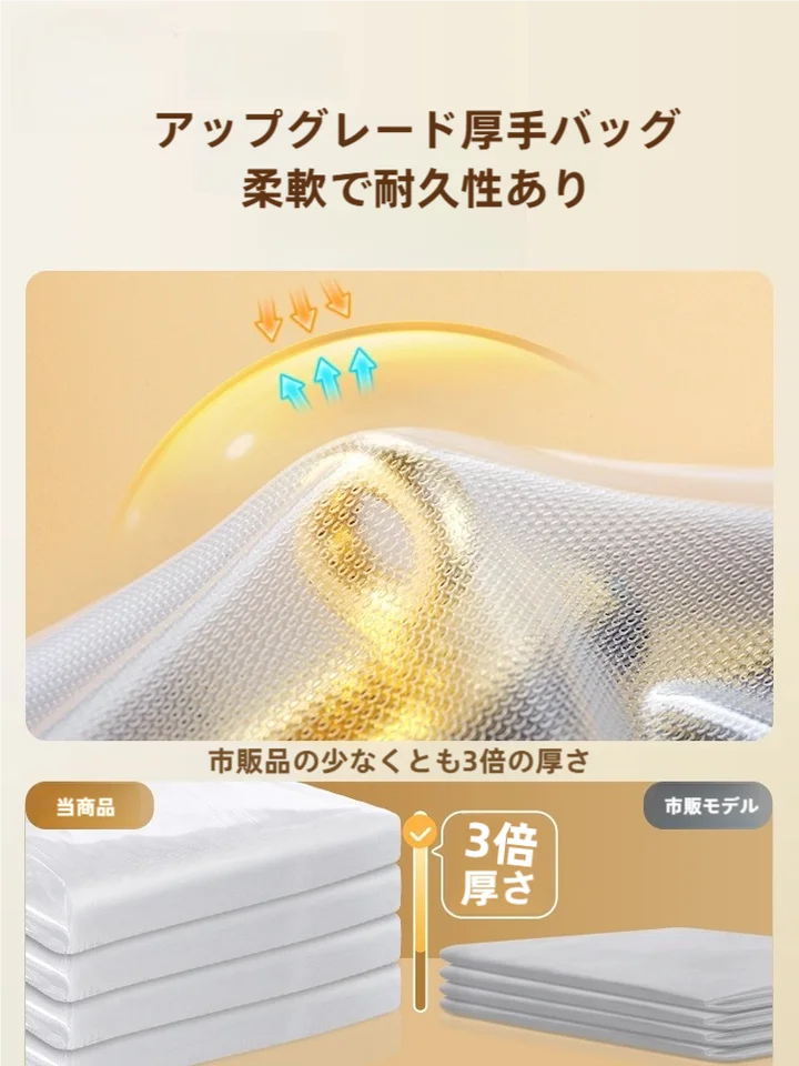 TAILI バッグ用 真空圧縮収納袋 クリア 防塵 防湿 防カビ 革製品 ブランドバッグ 財布 保護 収納