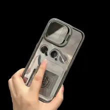 高級感 レンズ カバーインビジブル キックスタンド携帯ケース