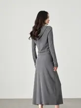 小柄向け深灰色セットアップ【ラフスタイル・春秋用】（セットアップ対応）