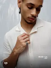 ユニークデザインのカップルリング【男性用・シンプル・誕生日プレゼントに最適】