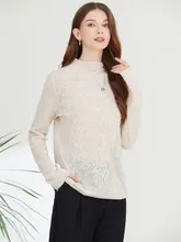 バラレース付きハイネックインナーシャツ【秋冬用・レディース】