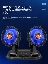 車載USBファン【24V・12V対応・冷却機能・小型バン用・ダブルヘッド】