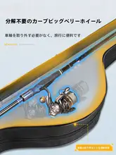 HASIDA 大容量の携帯型ロッドケース【多機能ハードシェル釣具バッグ】