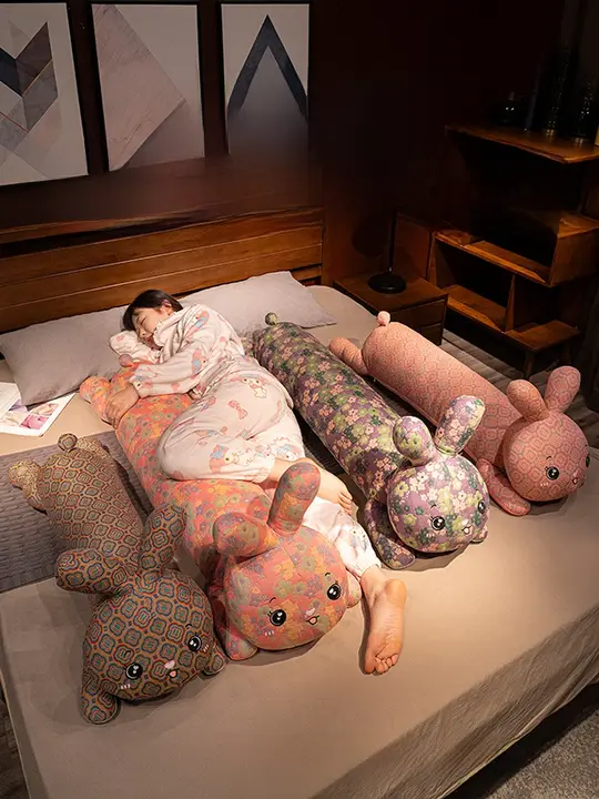 うさぎデザインのロング抱き枕【極上の柔らかさ・側睡・妊婦対応】
