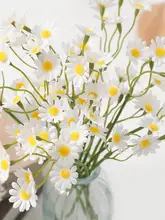 リアルな花感！洋甘菊と雏菊の造花【リビング・ダイニング用装飾】