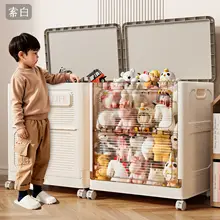 大容量ぬいぐるみ収納ボックス【透明デザイン・おもちゃ整理用】