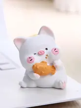 招き猫とかわいい小豚の置物【癒し系・デスク装飾用】