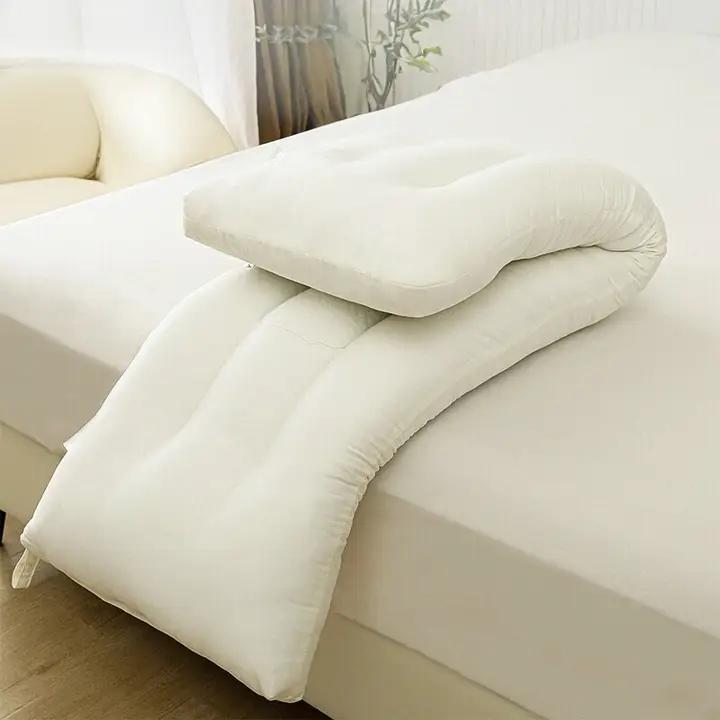 カップル用 ロング枕【睡眠サポート・首を守る・潰れないデザイン】