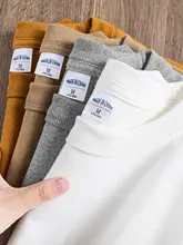 極上の柔らかさのコットン長袖Tシャツ【秋冬用・ホワイト・三本針デザイン】
