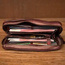 手作りレザー長財布【本格植鞣牛皮・カードポケット・スマホ収納可能】