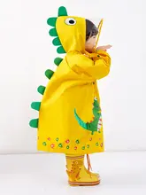 子供用恐竜柄レインコート【幼児向け・ポンチョタイプ・夏用・2歳】