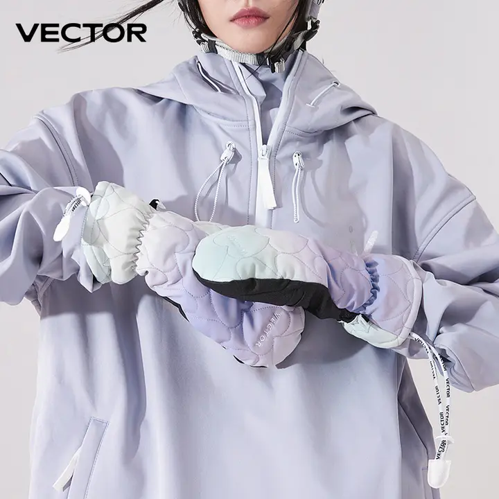 VECTOR スノーボード用厚手防風防水手袋【女性用・フルフィンガー・アウトドア】