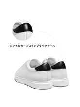 夏用 本革 シンプルデザイン メンズスニーカー【快適なソフトソール】