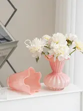 フラワーベース【薔薇・フレンチスタイル・ヴィンテージ感・インテリア装飾用】