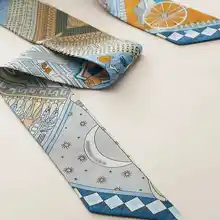 高級シルクスカーフ【ツイル・ヘアバンド・100%絹】