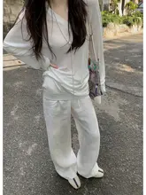 夏用 レディース 長袖Vネック トップス【軽量で・カジュアルデザイン】